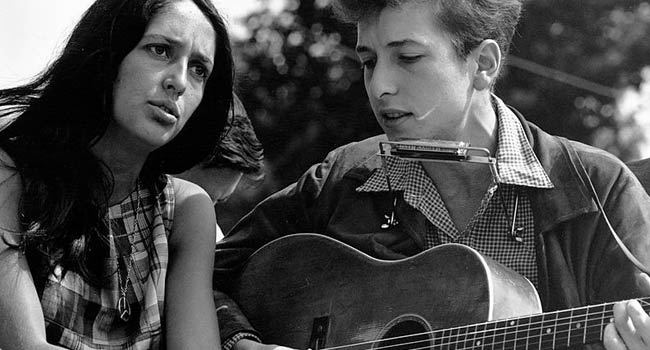 Joan Baez and Bob Dylan
